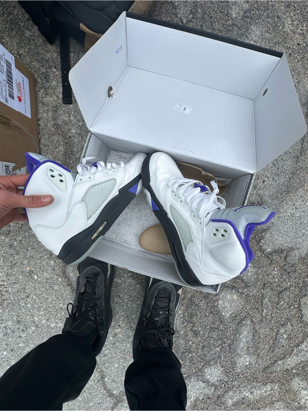Size 12 men’s Jordan 5 Dark Concord